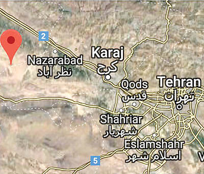 پیام احتمالی زلزله اشتهارد